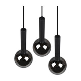 Clayton 3 Light Globe Chandelier – Matt Black