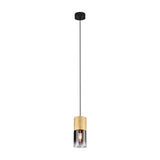 Robin Glass Pendant – Satin Brass