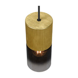 Robin Glass Pendant – Satin Brass