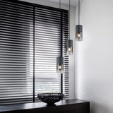 Robin 3 Light Glass Chandelier – Matt Black