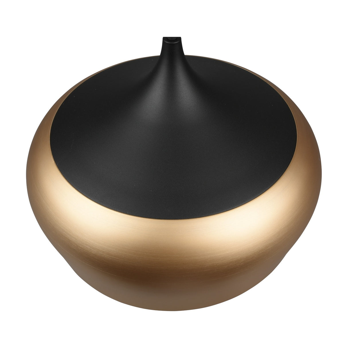 Chiron Dome Pendant – Black & Brass