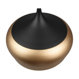 Chiron Dome Pendant – Black & Brass