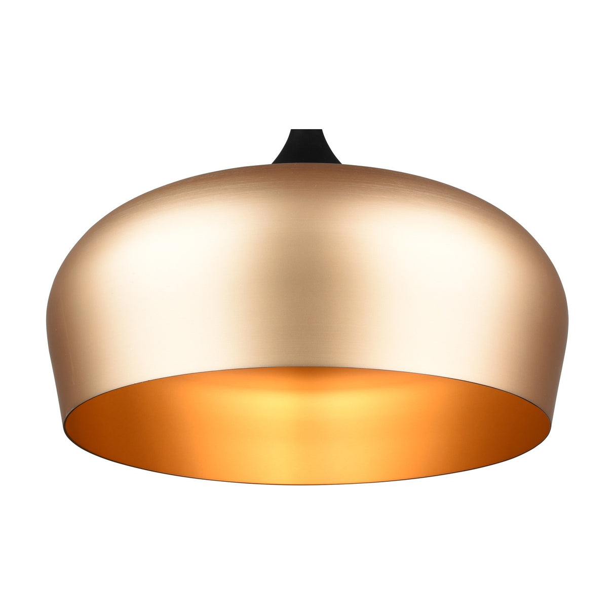 Chiron Dome Pendant – Black & Brass