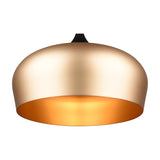 Chiron Dome Pendant – Black & Brass