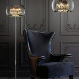 Vapore 5 Light Glass Chandelier – Chrome