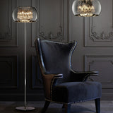 Vapore 6 Light Glass Chandelier – Chrome