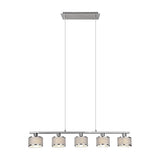 Kaprun 5 Light Linear Chandelier – Chrome