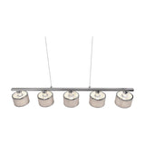 Kaprun 5 Light Linear Chandelier – Chrome