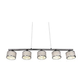 Kaprun 5 Light Linear Chandelier – Chrome