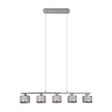 Kaprun 5 Light Linear Chandelier – Chrome