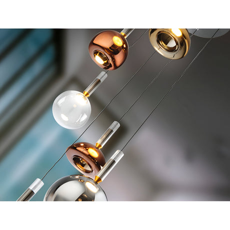 Charlize 6 Light Dimmable LED Cluster Pendant 36W 3000K - Multicoloured