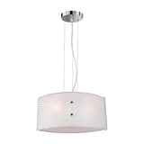 Elisa 2 Light Glass Chandelier – Chrome