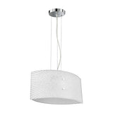 Elisa 2 Light Glass Chandelier – Chrome