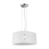 Elisa 2 Light Glass Chandelier – Chrome