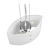 Elisa 2 Light Glass Chandelier – Chrome