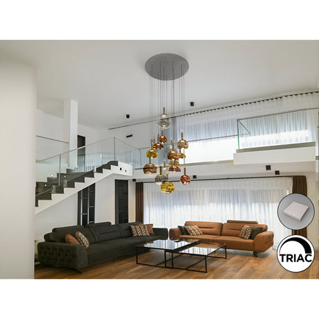 Charlize 16 Light Dimmable LED Cluster Pendant - Multicoloured (With Remote Control)