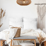Hedda Rattan Pendant – Matt Black