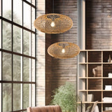 Hedda Rattan Pendant – Matt Black