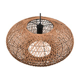 Hedda Rattan Pendant – Matt Black