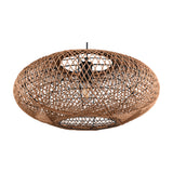 Hedda Rattan Pendant – Matt Black