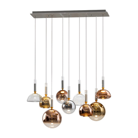 Charlize 9 Light LED Chandelier - Grey