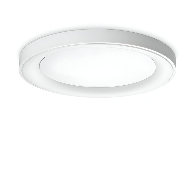 The Solisca LED Ceiling & Wall Light 33W 3000K offers a sleek, modern aesthetic with its round, white design measuring 60cm. This minimalist fixture is energy-efficient and provides an evenly lit, soft white glow. Its smooth edges and symmetrical design enhance its contemporary appeal.