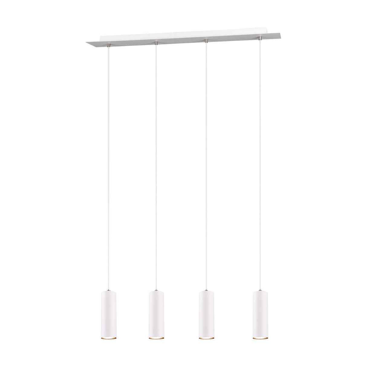 Marley 4 Light Linear Chandelier – White
