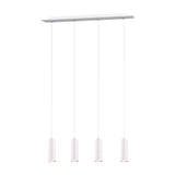 Marley 4 Light Linear Chandelier – White