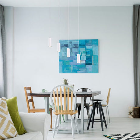 Marley 4 Light Linear Chandelier – White