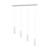Marley 4 Light Linear Chandelier – White