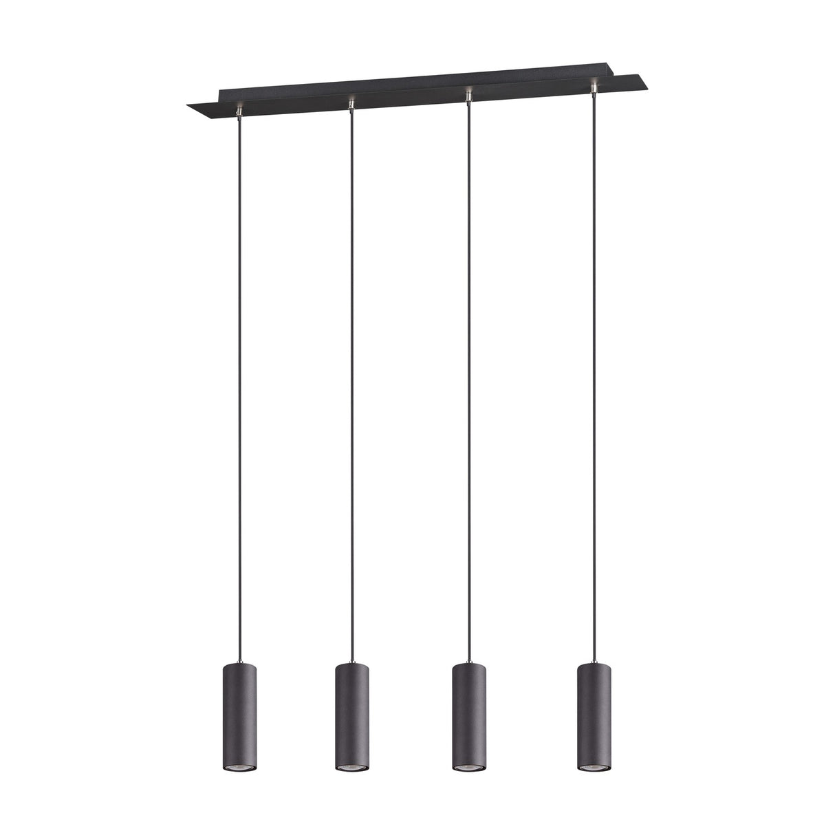Marley 4 Light Linear 75cm Chandelier – Matt Black