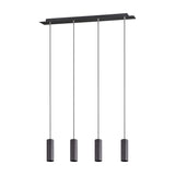 Marley 4 Light Linear 75cm Chandelier – Matt Black