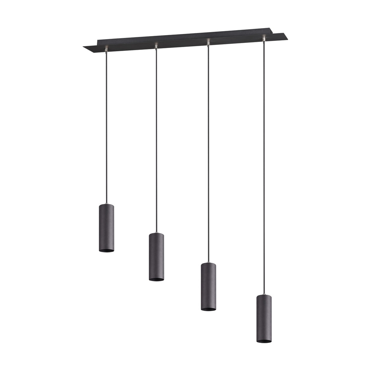 Marley 4 Light Linear 75cm Chandelier – Matt Black