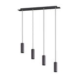 Marley 4 Light Linear 75cm Chandelier – Matt Black