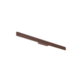 The Reflek Outdoor LED Linear Wall Light 20W 3000K in brown, measuring 104 cm, is elegantly showcased against a simple white backdrop. Designed with both aesthetics and practicality in mind, this sleek, rectangular light fixture provides weather-resistant and energy-efficient illumination suitable for any environment.