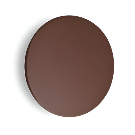 An elegant Eclipseax Outdoor LED Wall Light in brown, measuring 18cm, is beautifully showcased against a white background and enhanced by its warm 3000K lighting.