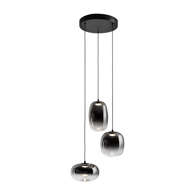 Onice 3 Light LED Pendant - Black