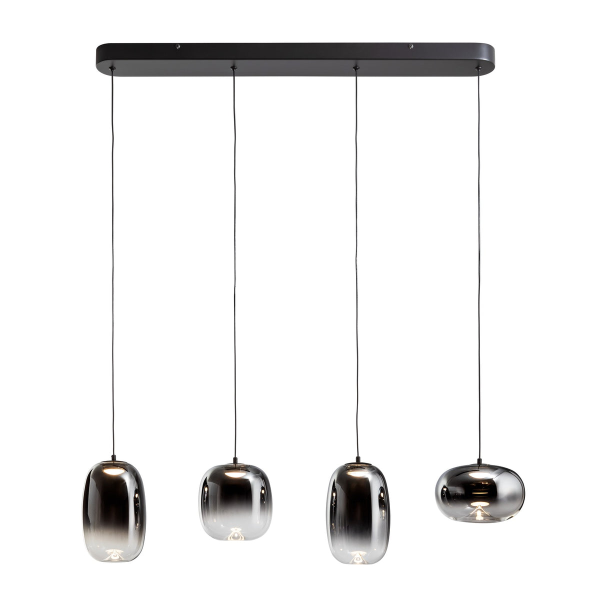 Onice 4 Light LED Bar Pendant - Black