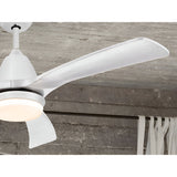 Aspas CCT Dimmable LED Wood Ceiling Fan Light - White