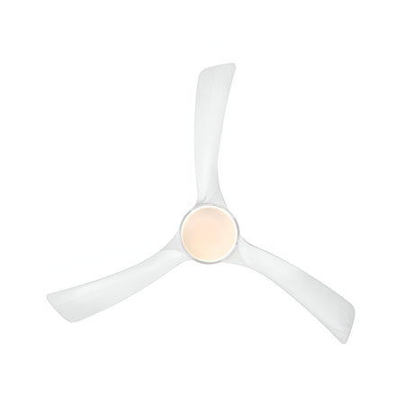 Aspas CCT Dimmable LED Wood Ceiling Fan Light - White