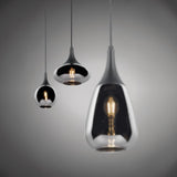 Lumina 3 Light Glass Chrome Chandelier – Matt Black