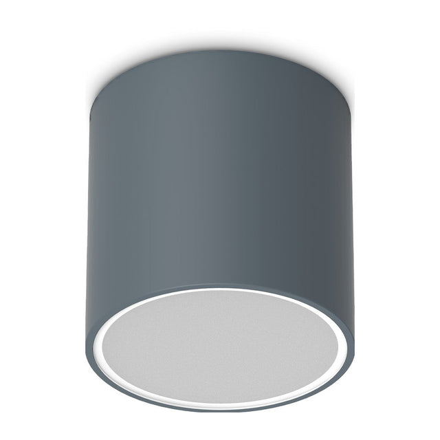 Techo anthracite round outdoor ceiling light