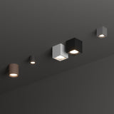 Techo Round Outdoor Ceiling Light 90mm - White in situ