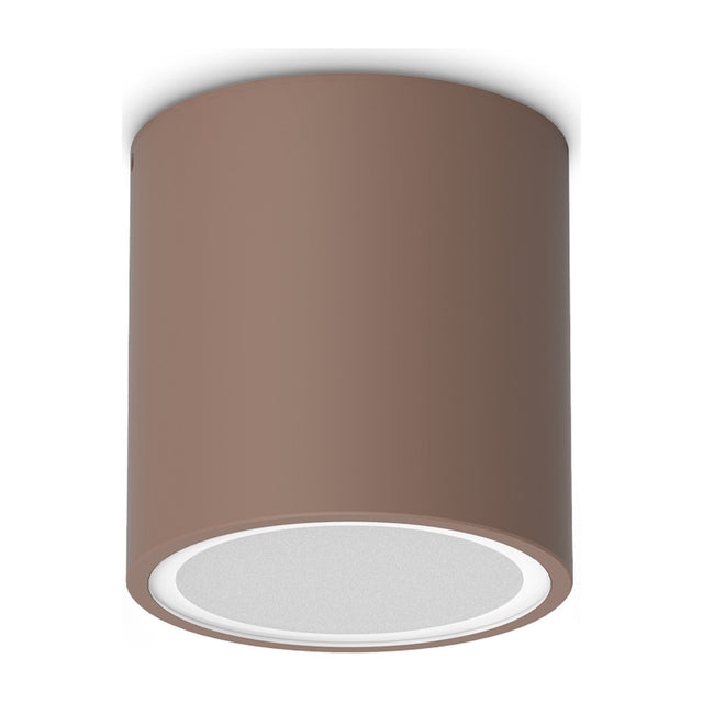 Techo Round Outdoor Ceiling Light 90mm - Coffee