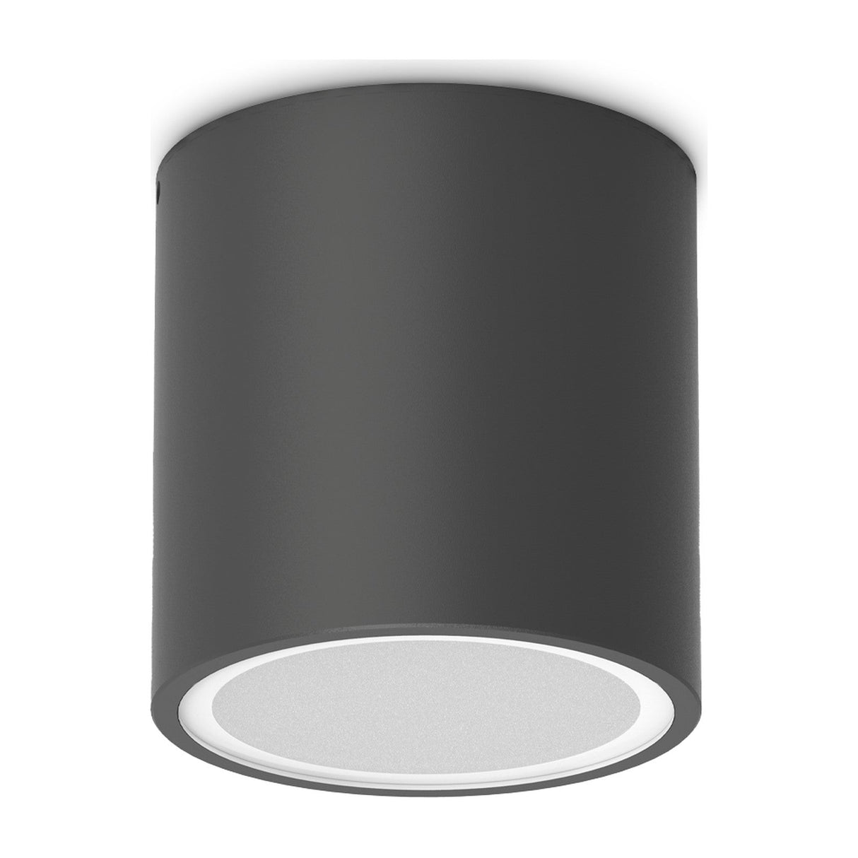 Techo Round Outdoor Ceiling Light 90mm - Black