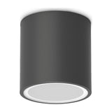 Techo Round Outdoor Ceiling Light 90mm - Black