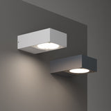 Sirio Outdoor Wall Light - Anthracite in situ