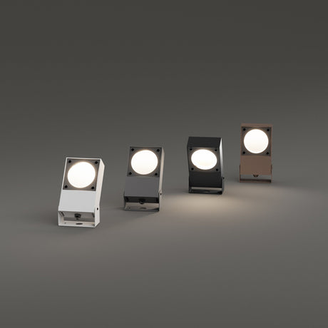 Sirio Outdoor Spotlight - Anthracite in situ