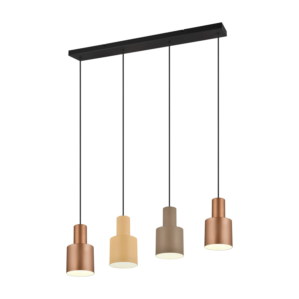 Agudo 4 Light Linear Chandelier – Multicoloured