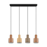 Agudo 4 Light Linear Chandelier – Multicoloured